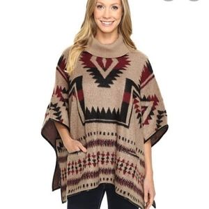 Lucky Brand Aztec Poncho